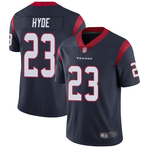 Houston Texans Limited Navy Blue Men Carlos Hyde Home Jersey NFL Football #23 Vapor Untouchable